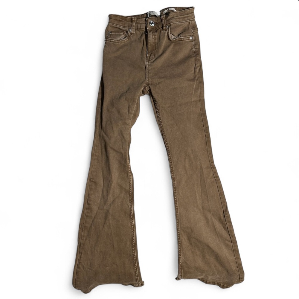 Bershka brown Y2K vintage boho Flare Jeans
